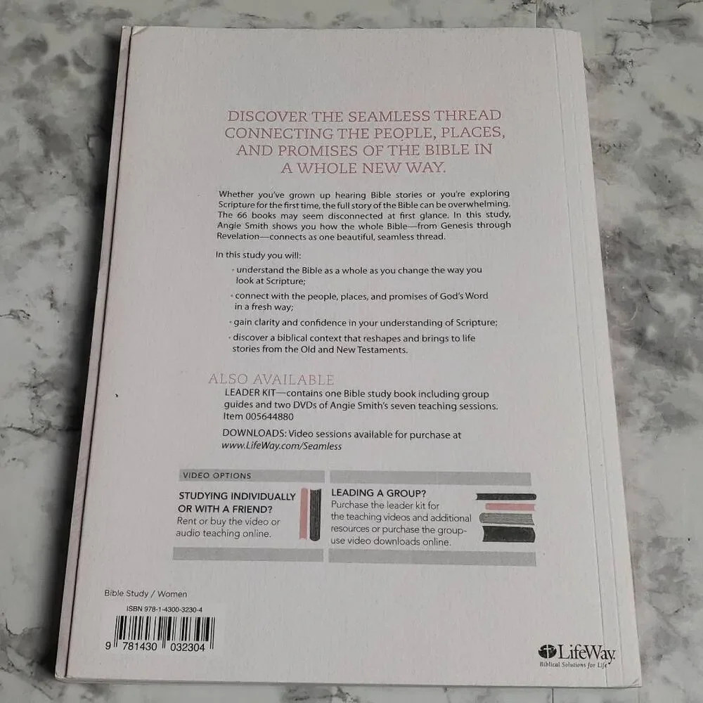 Seamless by Angie Smith Bible Study Book Christian Book